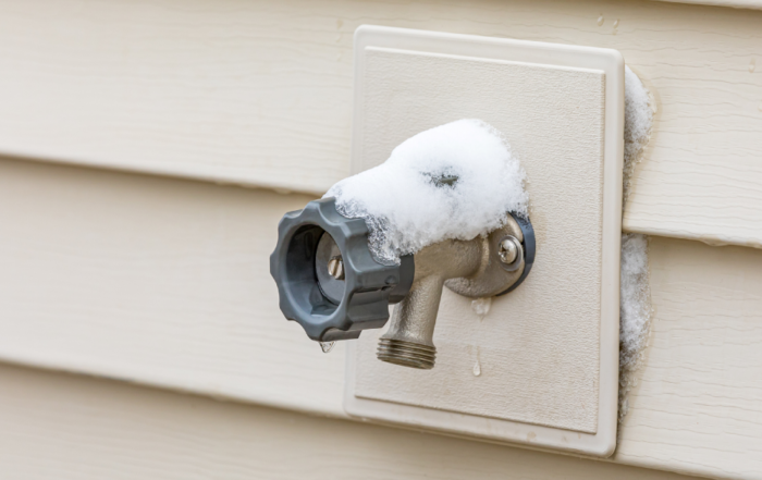 frozen home spigot pipe