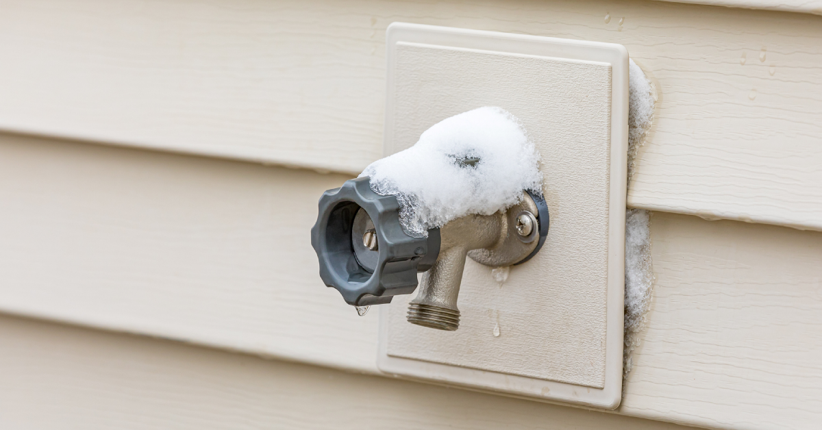 frozen home spigot pipe
